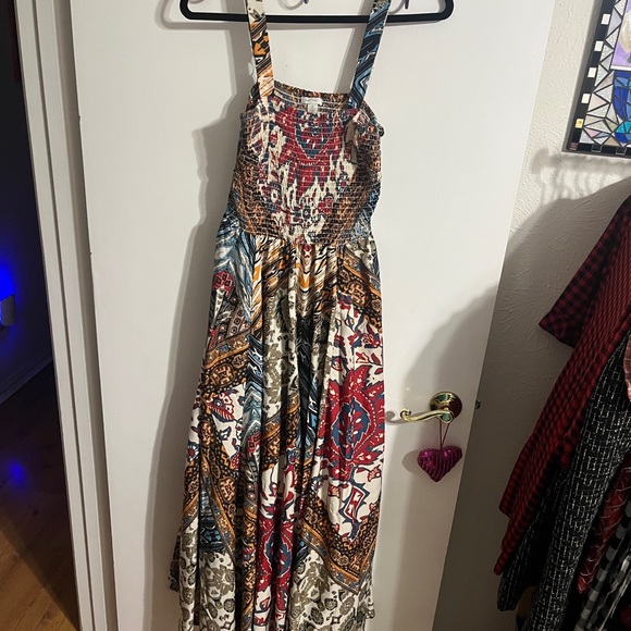 💝 Small Colorful Multi Patterned Maxi Dress - Picture 12 of 14